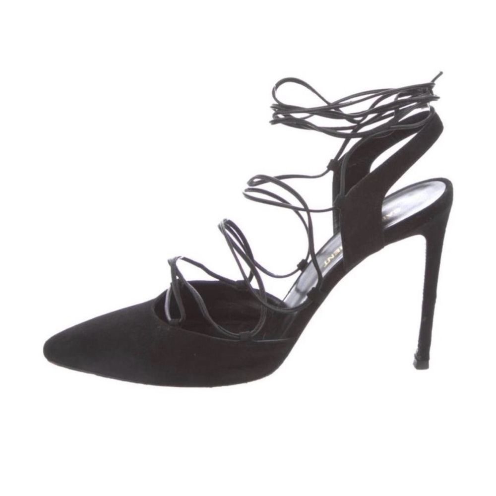 Saint Laurent Suede Slingback Pumps IT 39